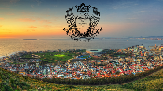fine fragrances on kromboom logo on the picture of cape town