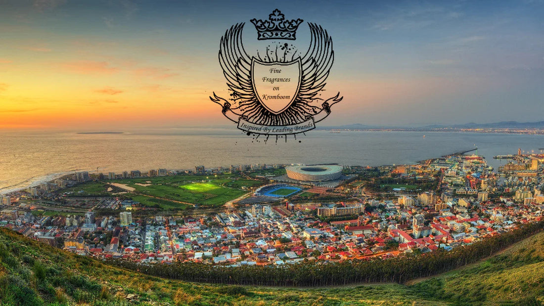 fine fragrances on kromboom logo on the picture of cape town